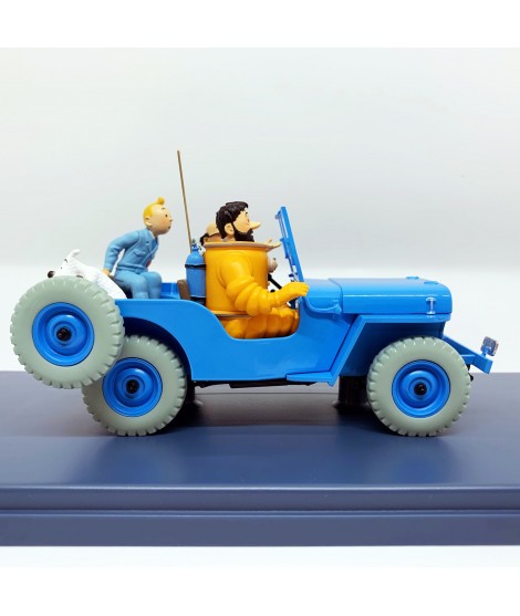 Tintin coche escala 1/24 -04 - La Jeep Bleue - Objetivo Luna