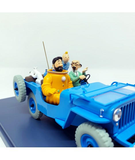 Tintin coche escala 1/24 -04 - La Jeep Bleue - Objetivo Luna