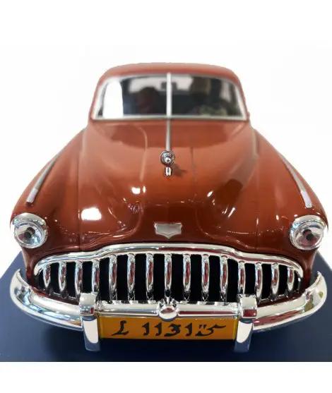 Coche de colección 1/24 Roadmaster de Müller, MOULINSART, color marrón con parrilla cromada