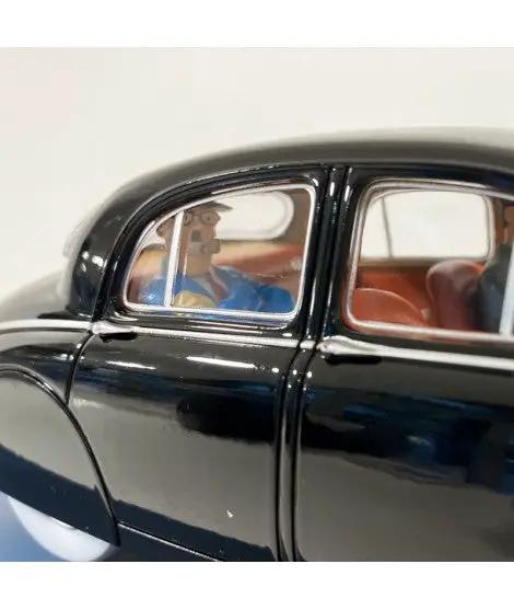 Coche de colección MOULINSART Tintin 1/24 MK1 Dawson, negro con interior marrón.