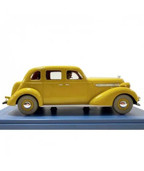 MOULINSART Tintin coche a escala 1/24, amarillo con interior beige, automóvil de colección estilo vintage