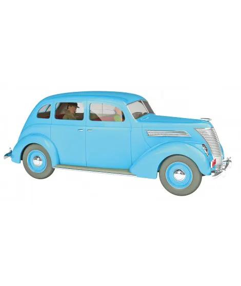 Coche miniature Tintin 1/24 MOULINSART: taxi azul claro, Le Taxi de Marc Charlet, Automobiles