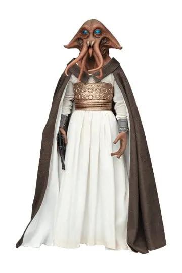 Figura Star Wars 1/6 Tessek, 32 cm, SIDESHOW COLLECTIBLES, túnica blanca y capa marrón