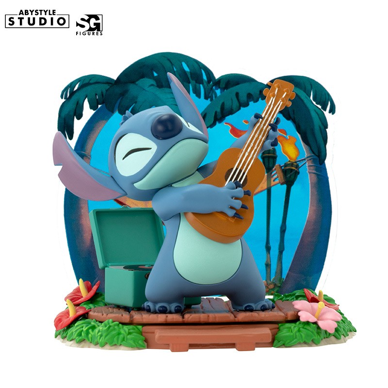 Disney - Lilo &amp; Stitch - Stitch Guitar Figure 10cm