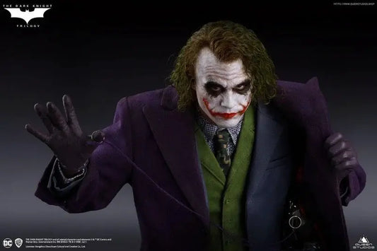 Figura de acción The Joker 1/4, HOT TOYS, Artisan Edition 2.0, 46 cm, traje morado y verde