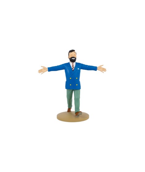 Figura TF1 de colección Tintin Haddock con chaqueta azul 13cm
