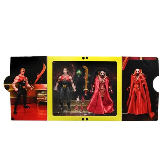 King Features Flash Gordon & Ming SDCC 2021 2-pack action figures in yellow window box