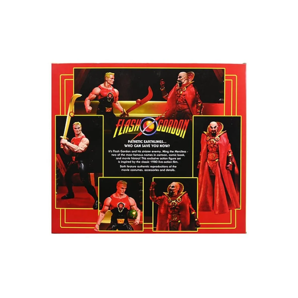 NECA King Features Flash Gordon & Ming SDCC 2021 2-pack action figures in red box