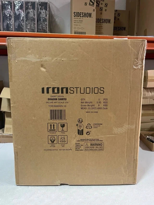 Iron Studios Saint Seiya Dragon Shiryu 1/10 Deluxe Art Scale statue box