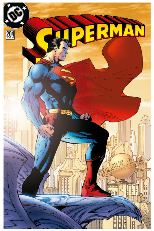 DC Comics Steel Covers Dibón metálico DC Superman Comics Vol. 2 #204 2004 17 x 26 cm