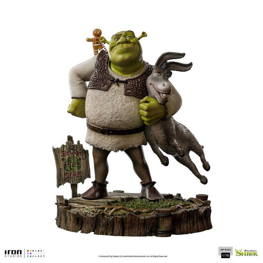 Shrek Estatua 1/10 Deluxe Art Scale Shrek, Donkey and The Gingerbread Man 26 cm