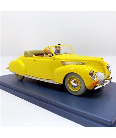 Tintin coche escala 1/24 -el Lincoln Zephyr "Las 7 bolas de cristal" Nº02