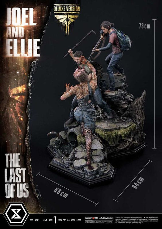 The Last of Us Part I Statue Ultimate Premium Masterline Series Joel &amp; Ellie Deluxe Bonus Version (The Last of Us Part I) 73 cm