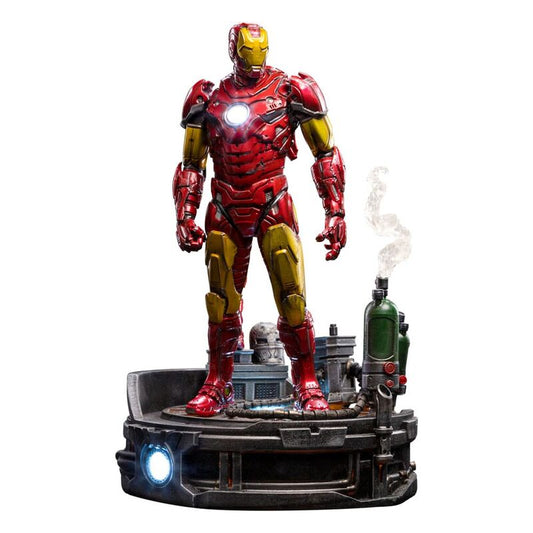 Marvel Estatua 1/10 Deluxe Art Scale Iron Man Unleashed 23 cm