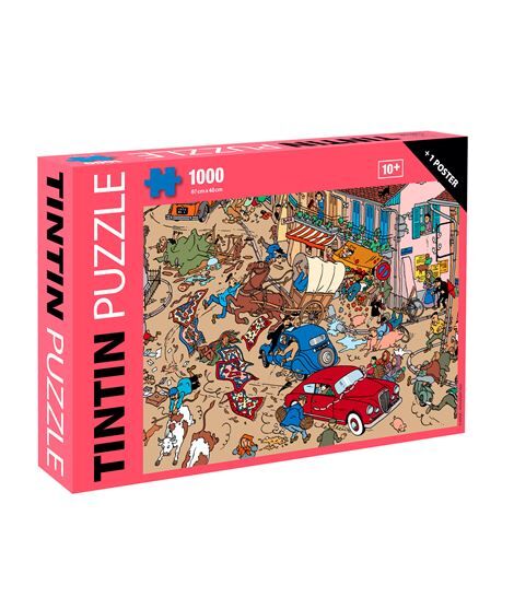 TINTIN PUZZLE - ACCIDENTE EN LA PLAZA - 1000 PIEZAS