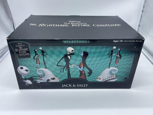 Pesadilla antes de Navidad Estatua Milestones Jack & Sally 36 cm ***defecto en la pierna***