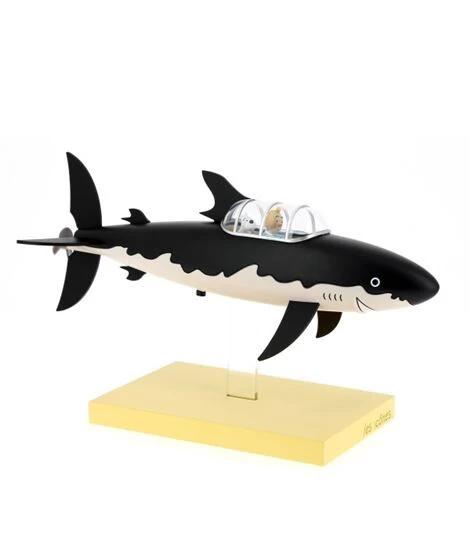 Tintin resina - Submarino tiburón- LOS ICONOS 27cm by MOULINSART