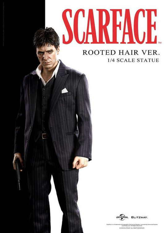 Scarface: Tony Montana Rooted Hair Version 1:4 Scale Statue