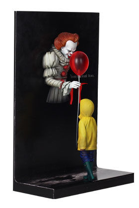 FIGURA MOVIE POSTER 3D PENNYWISE & GEORGIE IT(2017)