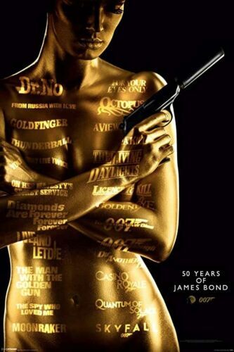 PYRAMID INTERNATIONAL POSTER JAMES BOND 50 ANNIVERSARY 61 X 91 CM