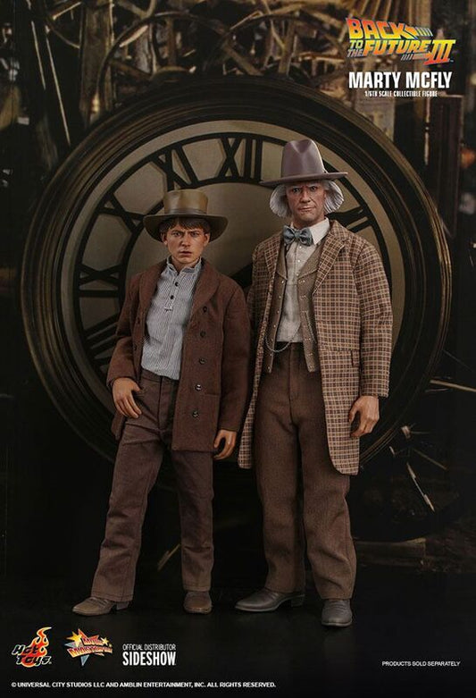 Back to the Future III Movie Masterpiece Figure 1/6 Marty McFly &amp; Doc Brown 