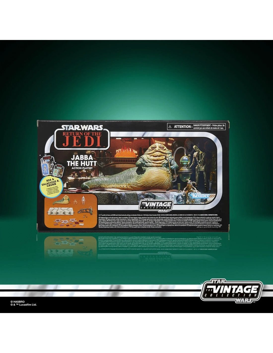 Jabba the Hutt action figure set from Star Wars The Vintage Collection by Hasbro.