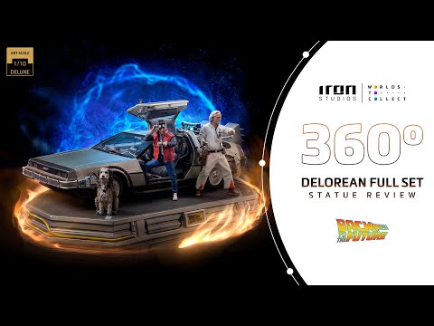 Statue Delorean Full Set Deluxe - Back to the Future II - Art Scale 1/10 - Iron Studios