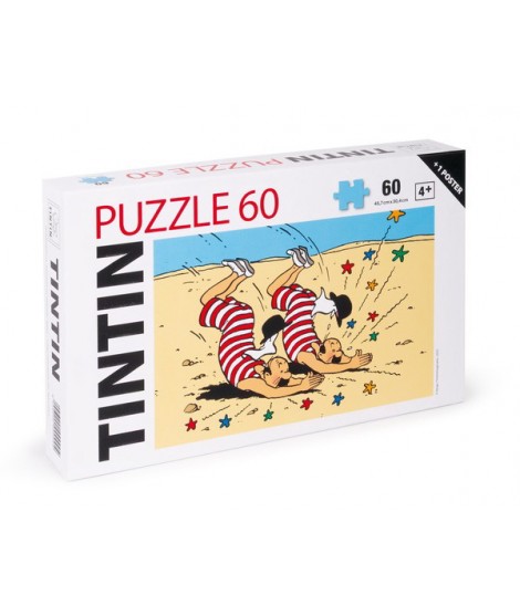 Tintin Puzzle 60 piezas Dupondt en Desierto