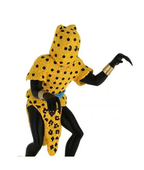 Figura de resina de colección Hombre Leopardo, Tintin, 32 cm, MOULINSART