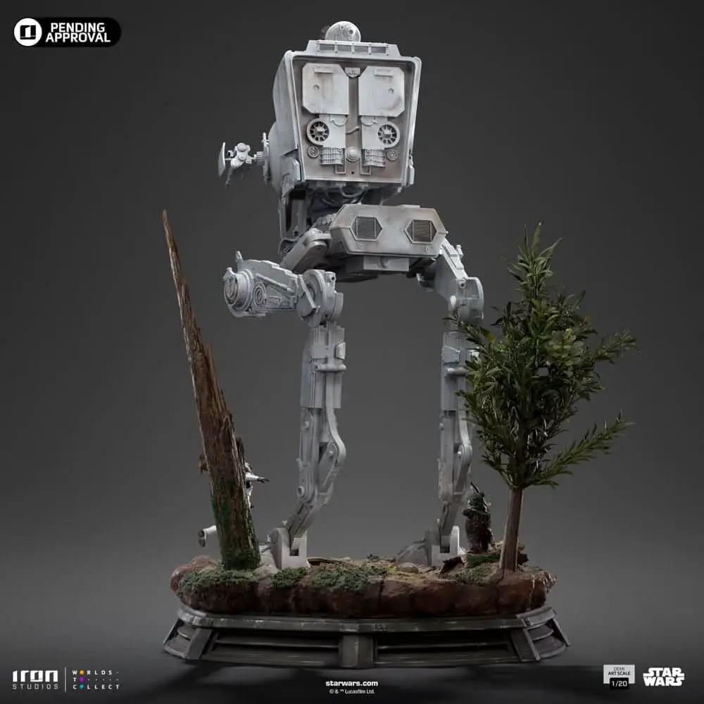 Statue set: AT-ST and Chewbacca (2-piece) by Iron Studios, Star Wars Demi Art Scale 1/20 on diorama base