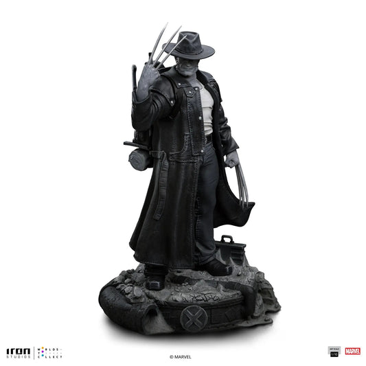 Old Man Logan statue in black-and-white, Iron Studios X-Men Art Scale 1/10
