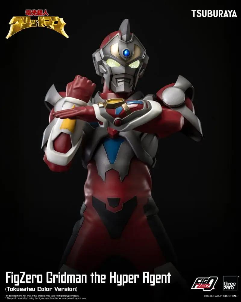 FigZero Gridman the Hyper Agent action figure by THREE ZERO, 30 cm, Tokusatsu Color Version