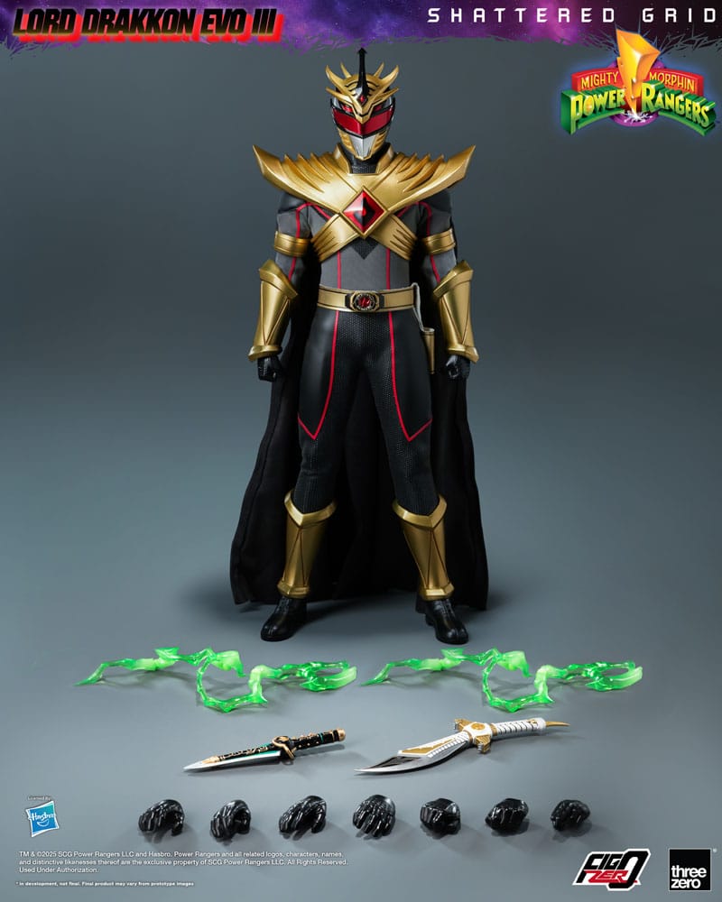 Mighty Morphin Power Rangers Shattered Grid Figura FigZero 1/6 Lord Drakkon Evo III 30 cm