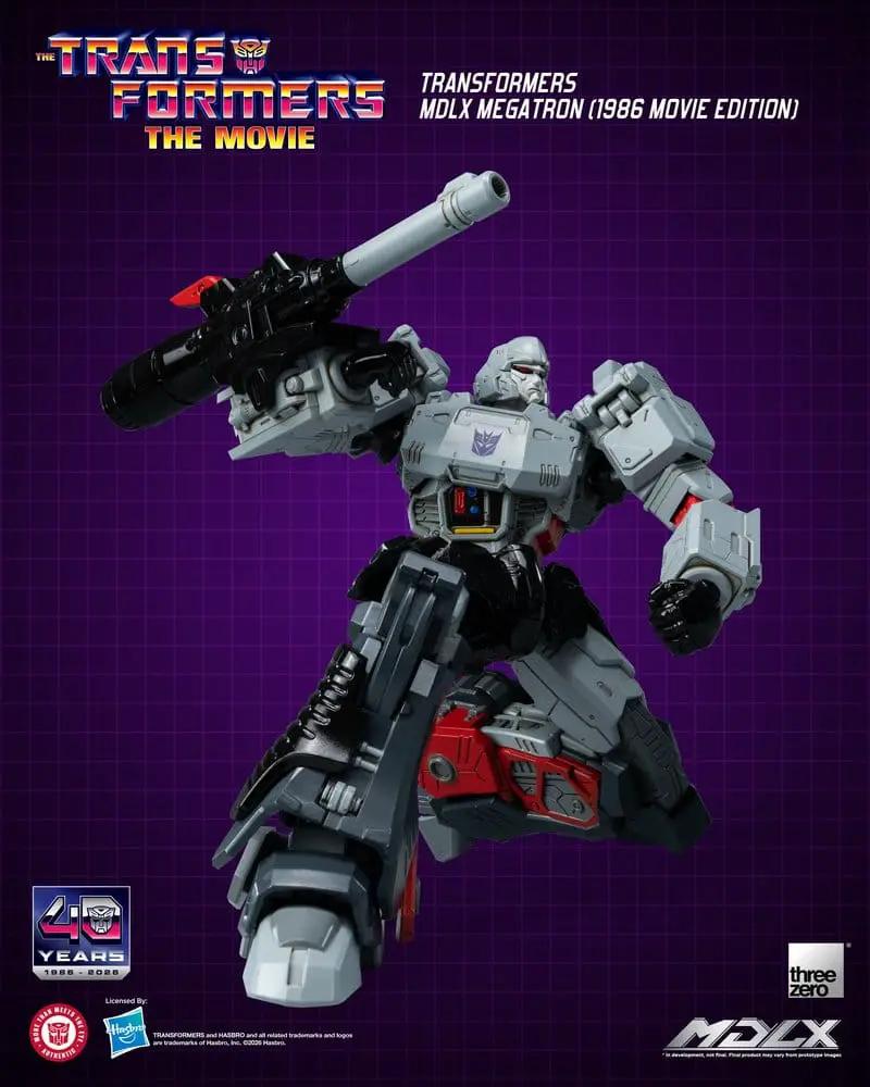 Figura de acción Transformers MDLX Megatron (1986 Movie Edition) de THREE ZERO, 18 cm.