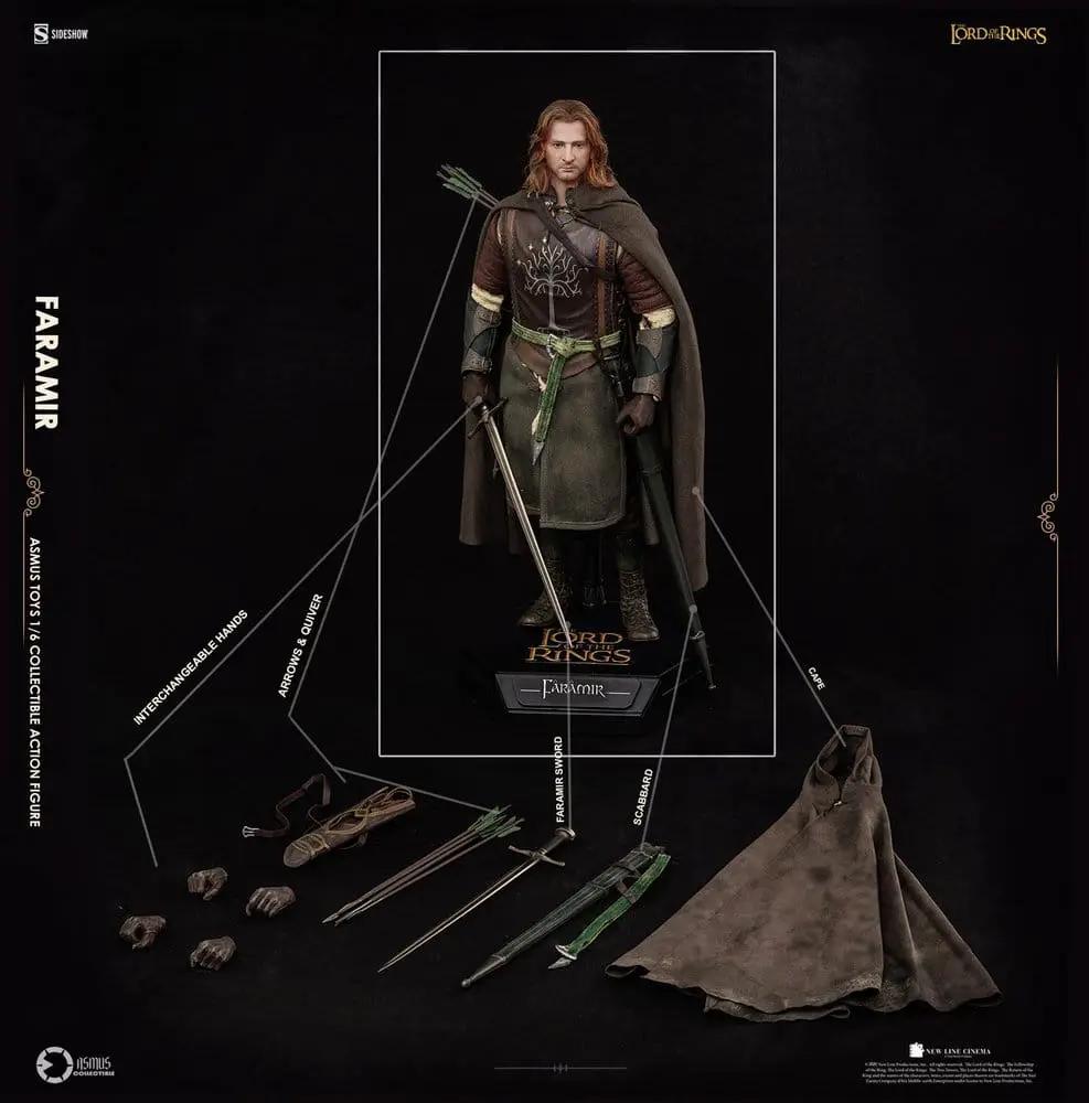 Figura de acción Faramir 1/6 de El Señor de los Anillos, ASMUS TOYS, 30 cm, con capa, arco y espada.