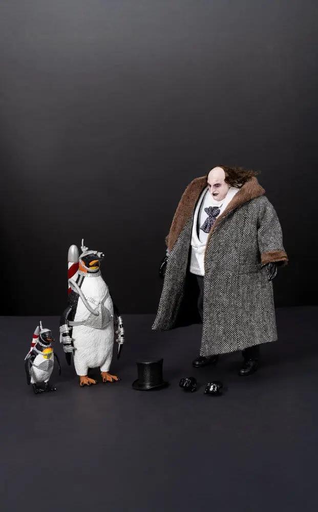 Figura de acción Batman Returns The Penguin, 17 cm, con dos pingüinos metálicos; Kimera y Foley Shop