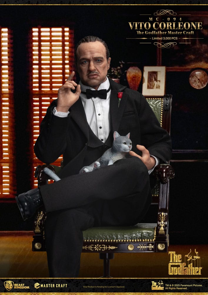 The godfather vito corleone master craft statue