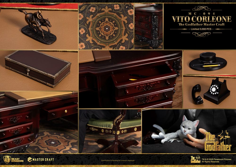 The godfather vito corleone master craft statue