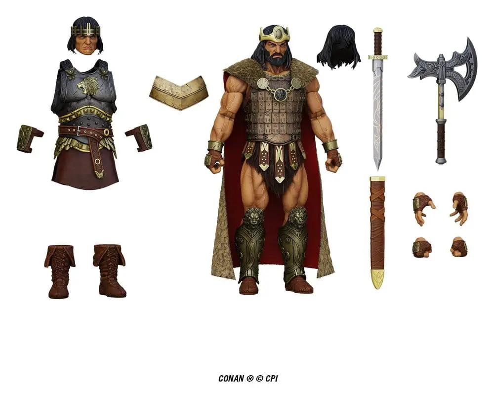 Boss Fight Studio Conan Epic H.A.C.K.S. King Conan action figure with armor, cape, sword and interchangeable hands