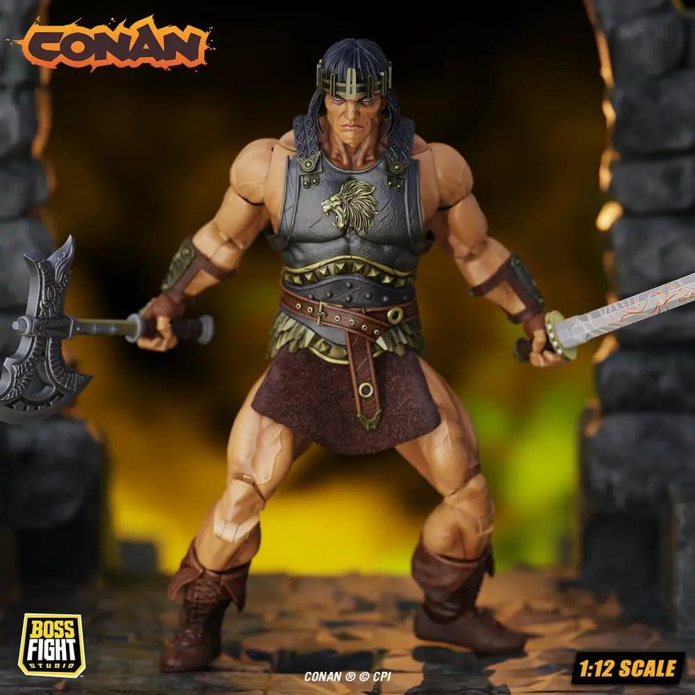 Conan Epic H.A.C.K.S. figura 1/12 King Conan: Ruler of Aquilonia, BOSS FIGHT STUDIO action figure with armor and weapons
