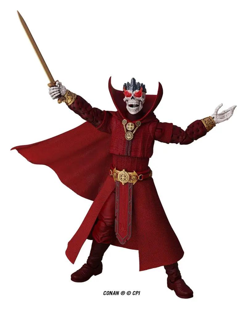 Figura de acción Conan Epic H.A.C.K.S. Thulsa Doom undead sorcerer, 1/12, capa roja y ornamentos dorados