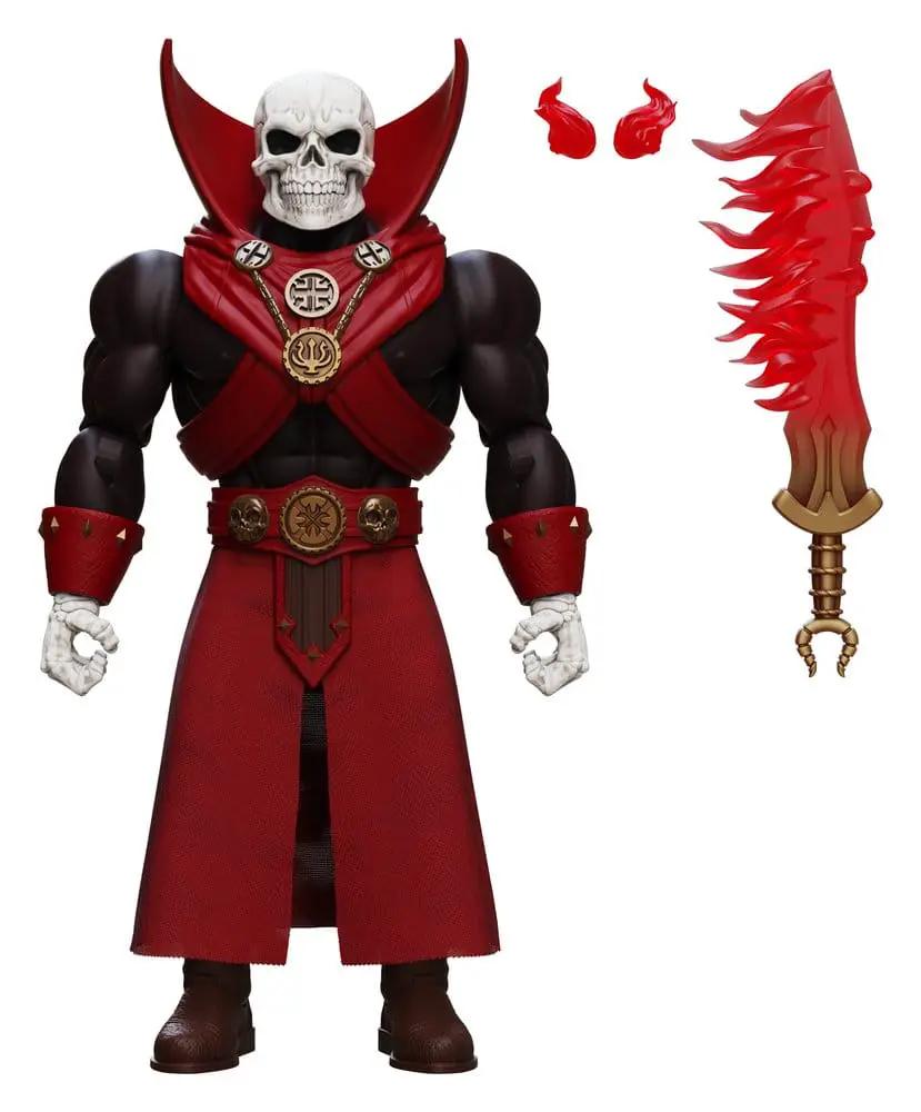 Figura de acción Thulsa Doom Immortal Champions, Conan el Bárbaro, 14 cm, esqueleto con capa roja y espada roja
