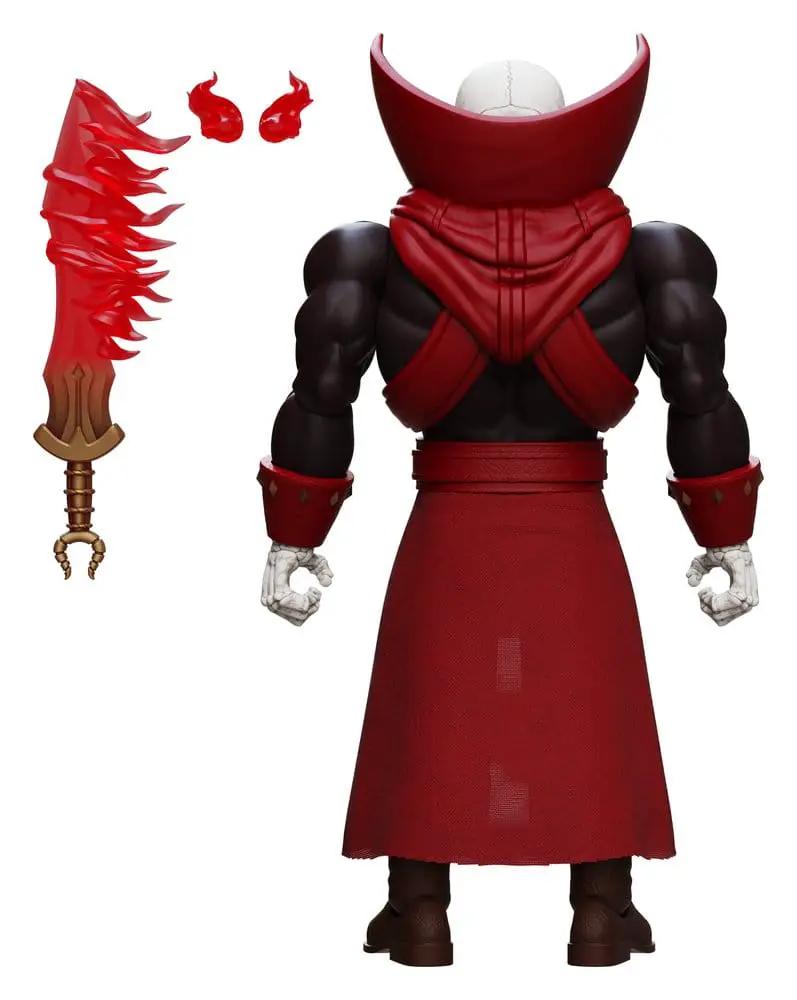 Figura de acción Conan el Bárbaro Thulsa Doom Immortal Champions, 14 cm, de BOSS FIGHT STUDIO, con espada de energía roja y capa roja.
