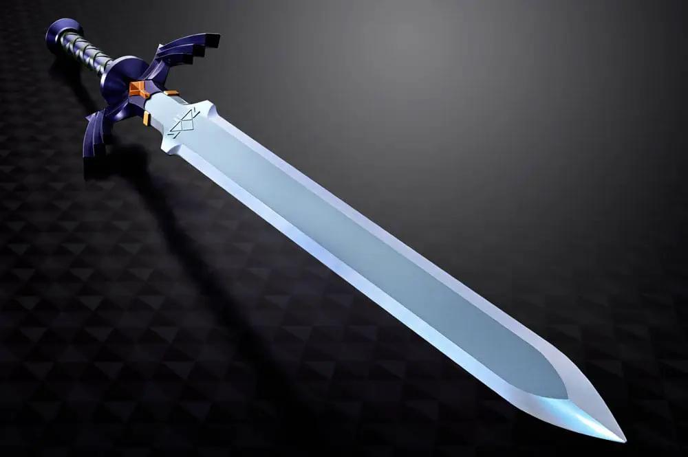 Master Sword Proplica replica, 105 cm, Bandai collectible with blue blade and purple hilt