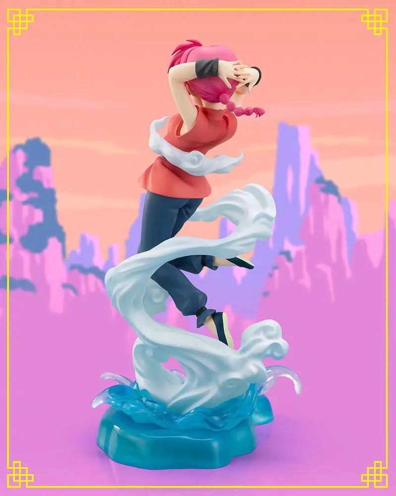 Figura de acción Ranma 1/2, PVC FiguartsZERO Chouette Ranma 20 cm, Bandai, base azul con efecto de agua