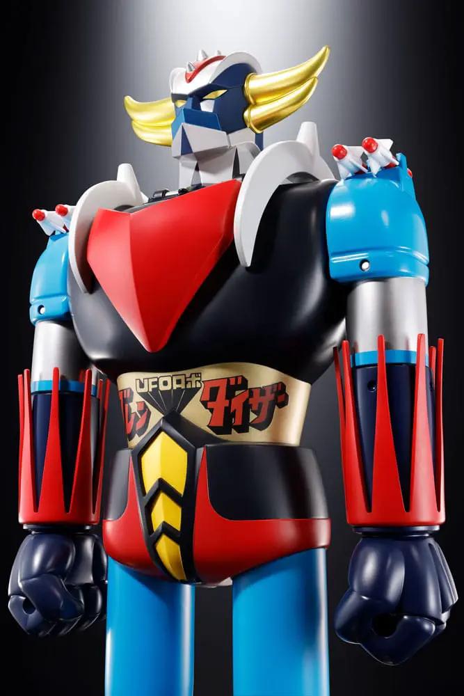 Jumbo Machinder Grendizer action figure by Bandai, 60cm, colorful robot with blue limbs and red chest plate