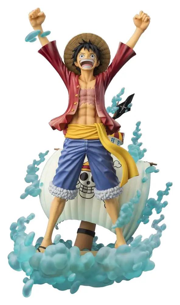 Figura TAMASHII NATIONS One Piece Figuarts ZERO Monkey D. Luffy, PVC, 25 cm, brazos en alto con sombrero