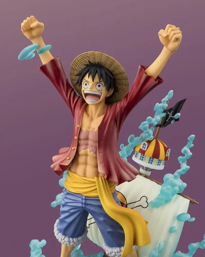 Figura de acción One Piece Figuarts ZERO Monkey D. Luffy, TAMASHII NATIONS, PVC, 25 cm, con sombrero de paja y chaqueta roja
