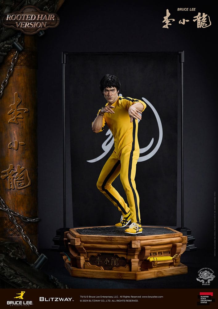 Bruce Lee Estatua Superb Scale 1/4 50th Anniversary Tribute (Rooted Hair Version) 55 cm