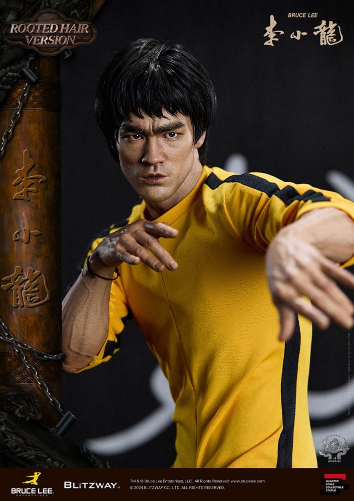 Bruce Lee Estatua Superb Scale 1/4 50th Anniversary Tribute (Rooted Hair Version) 55 cm